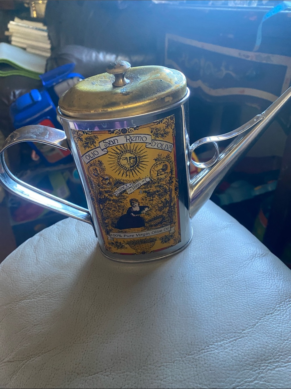 Vintage Himark Olio San Reno D’Oliva Tin Can